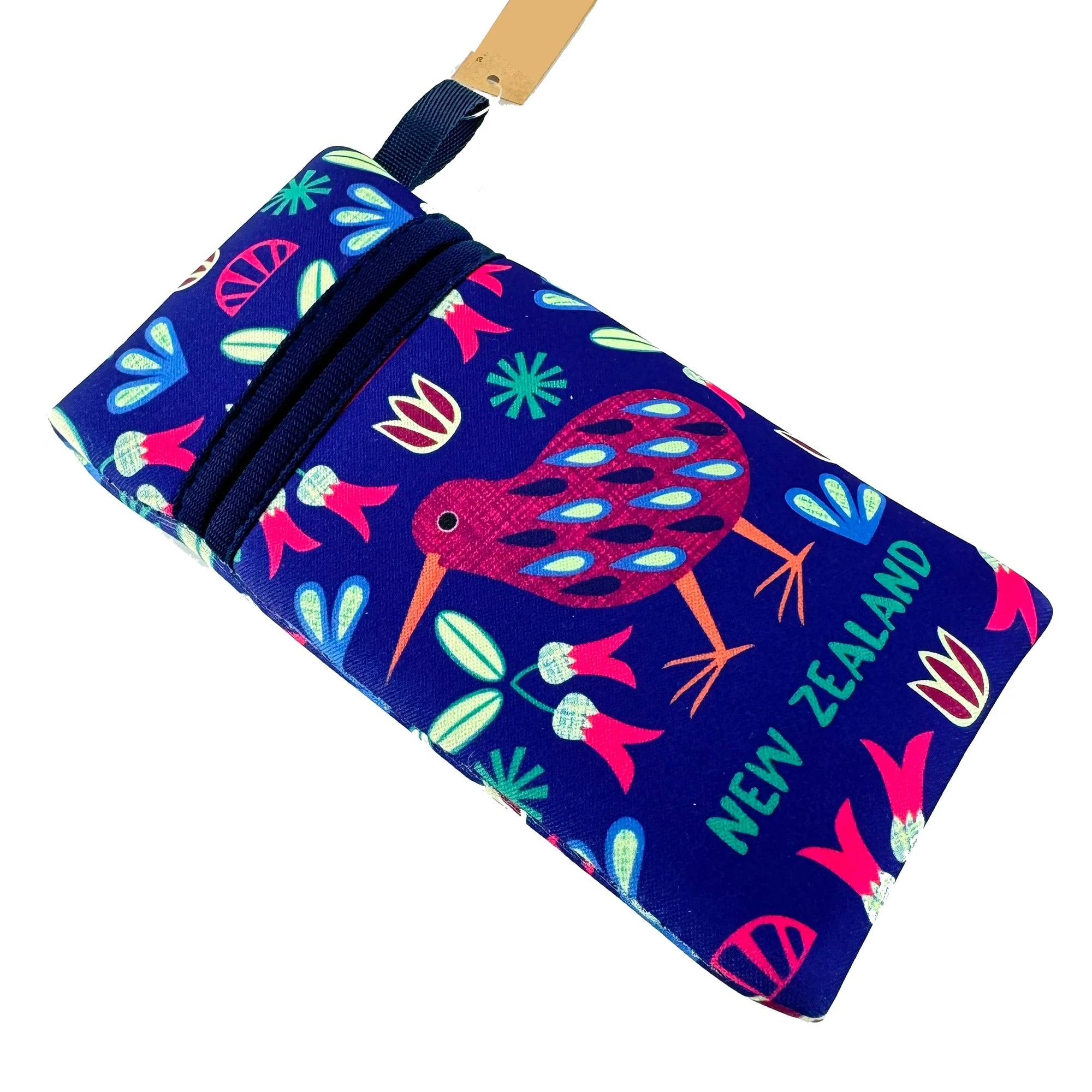 Colourful Neoprene NZ Kiwi Bird Glasses Case
