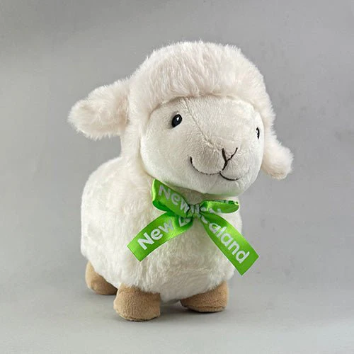 Cute 20cm Standing Sheep Soft Toy - made from recycled material