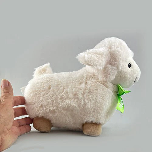Cute 20cm Standing Sheep Soft Toy - made from recycled material - Image 2