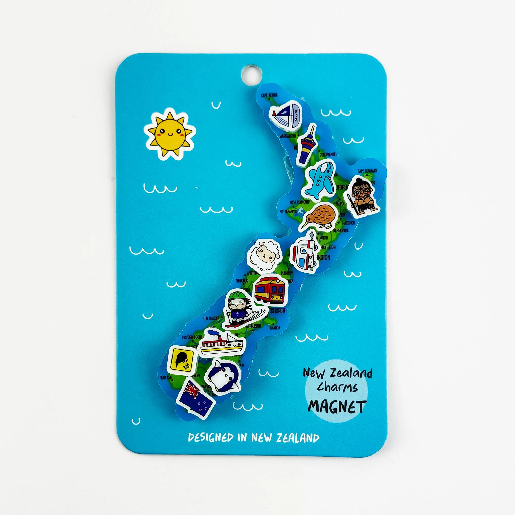 Fun NZ Map Charms Magnets - 2 To Choose From - Image 2