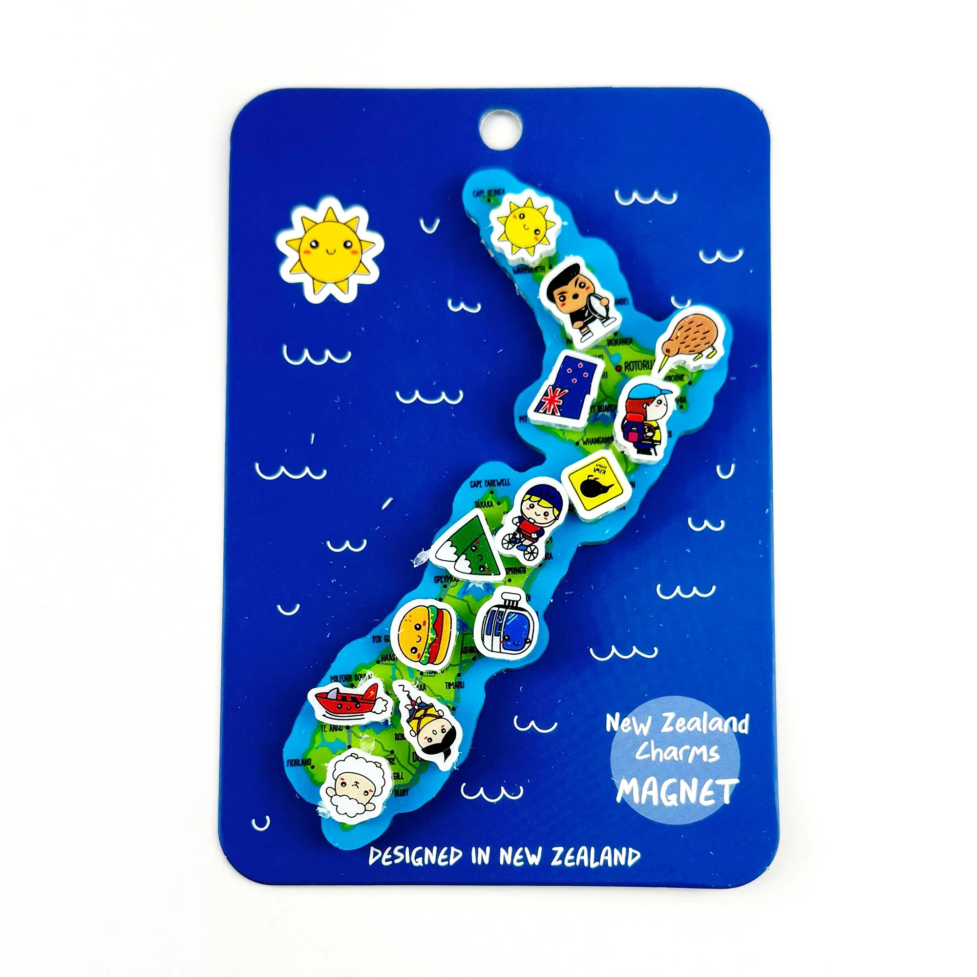 Fun NZ Map Charms Magnets - 2 To Choose From - Image 3