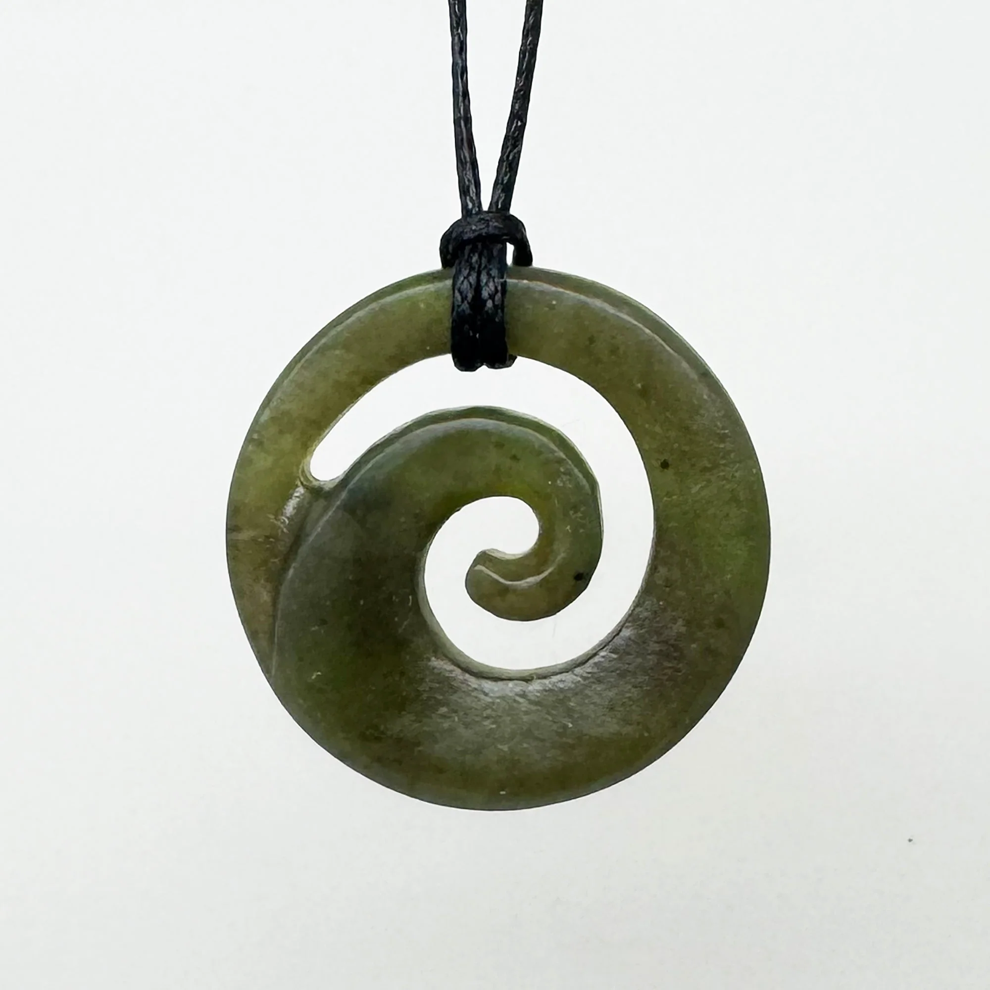 Genuine NZ Greenstone Ngai Tahu Pounamu Koru Necklace