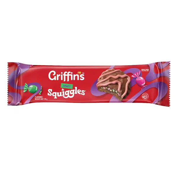 Griffins Candy Squiggles Biscuits