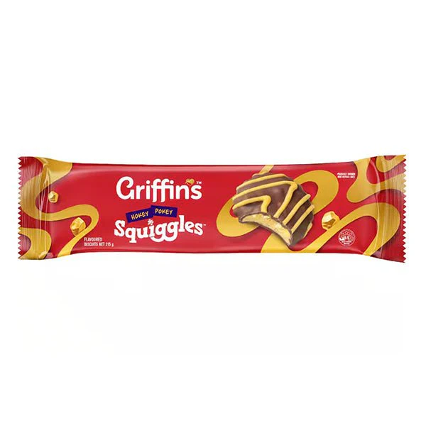 Griffins Hokey Pokey Squiggles Biscuits