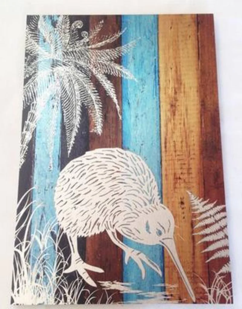 NZ Kiwi Bird Art Panel