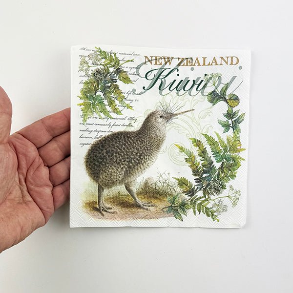 NZ Kiwi Bird Serviettes Napkins - Image 2