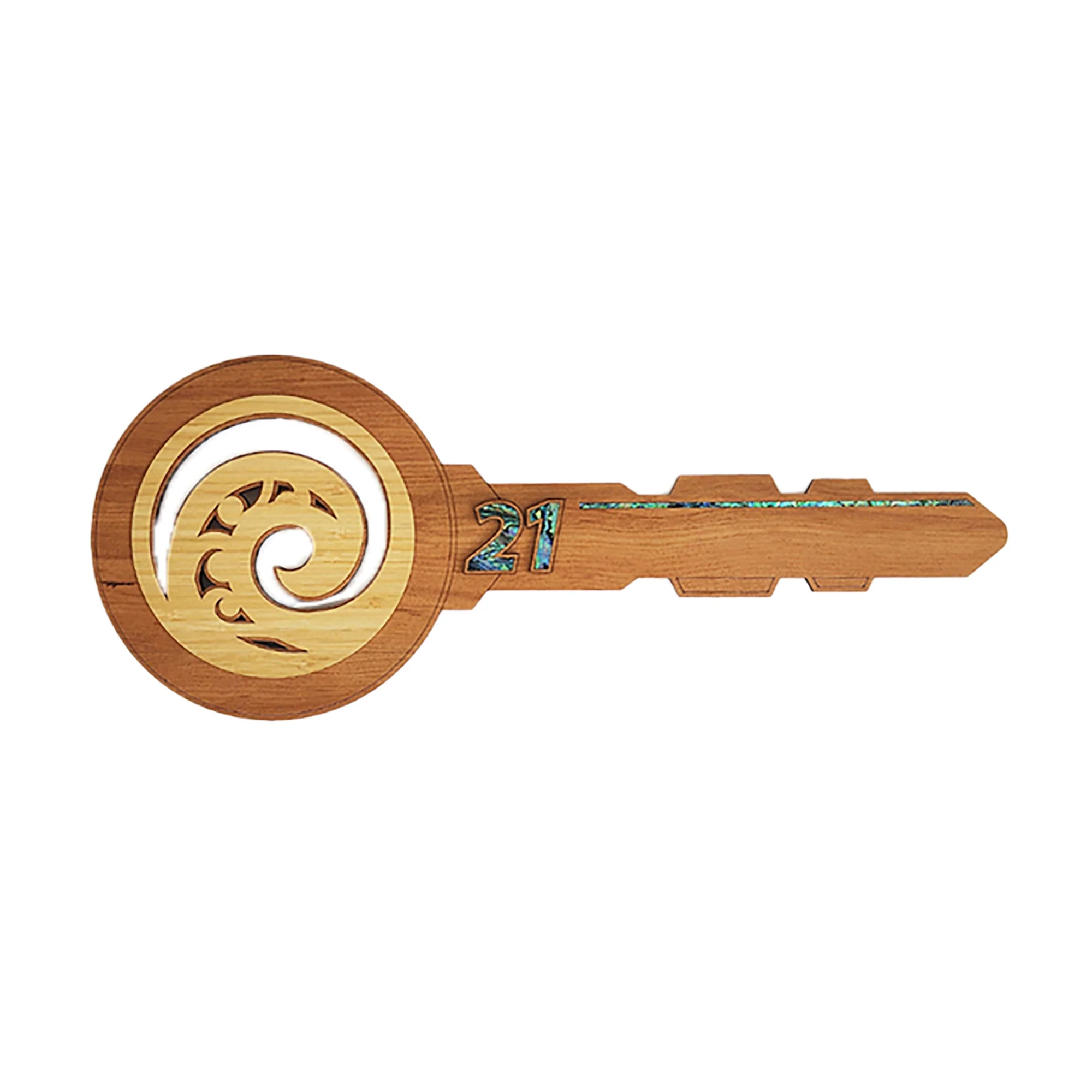 Koru Design NZ Made 21st Key with Optional Stand - Image 2