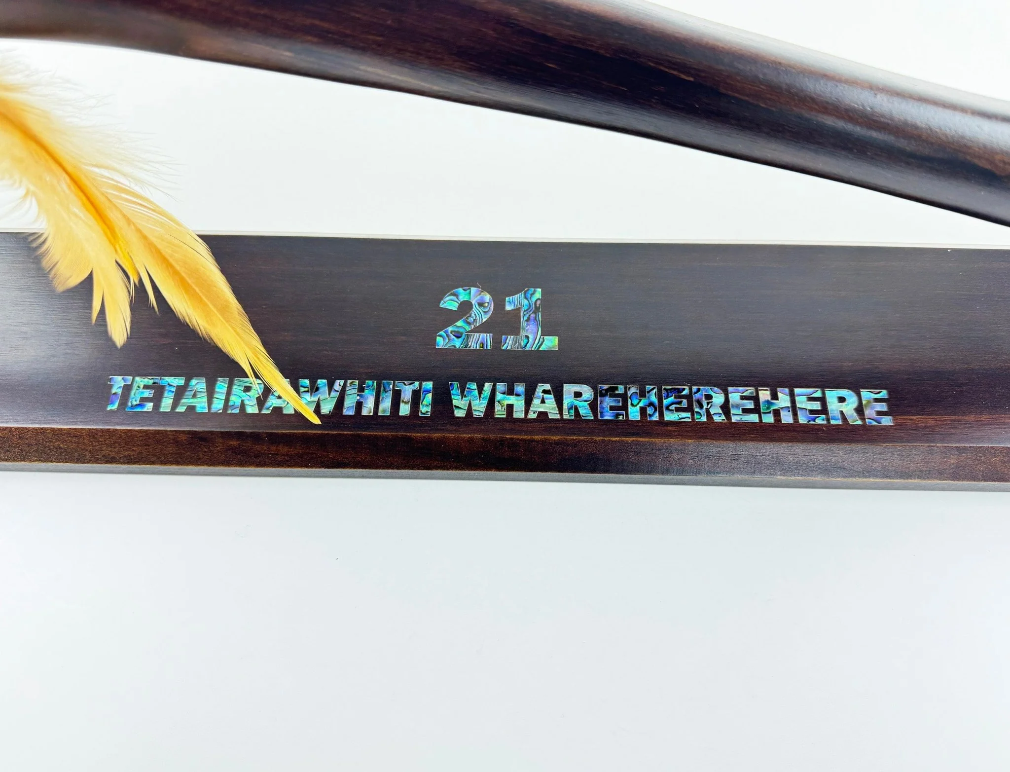 Large Maori Tewhatewha on Stand with Greenstone Blade - Image 9