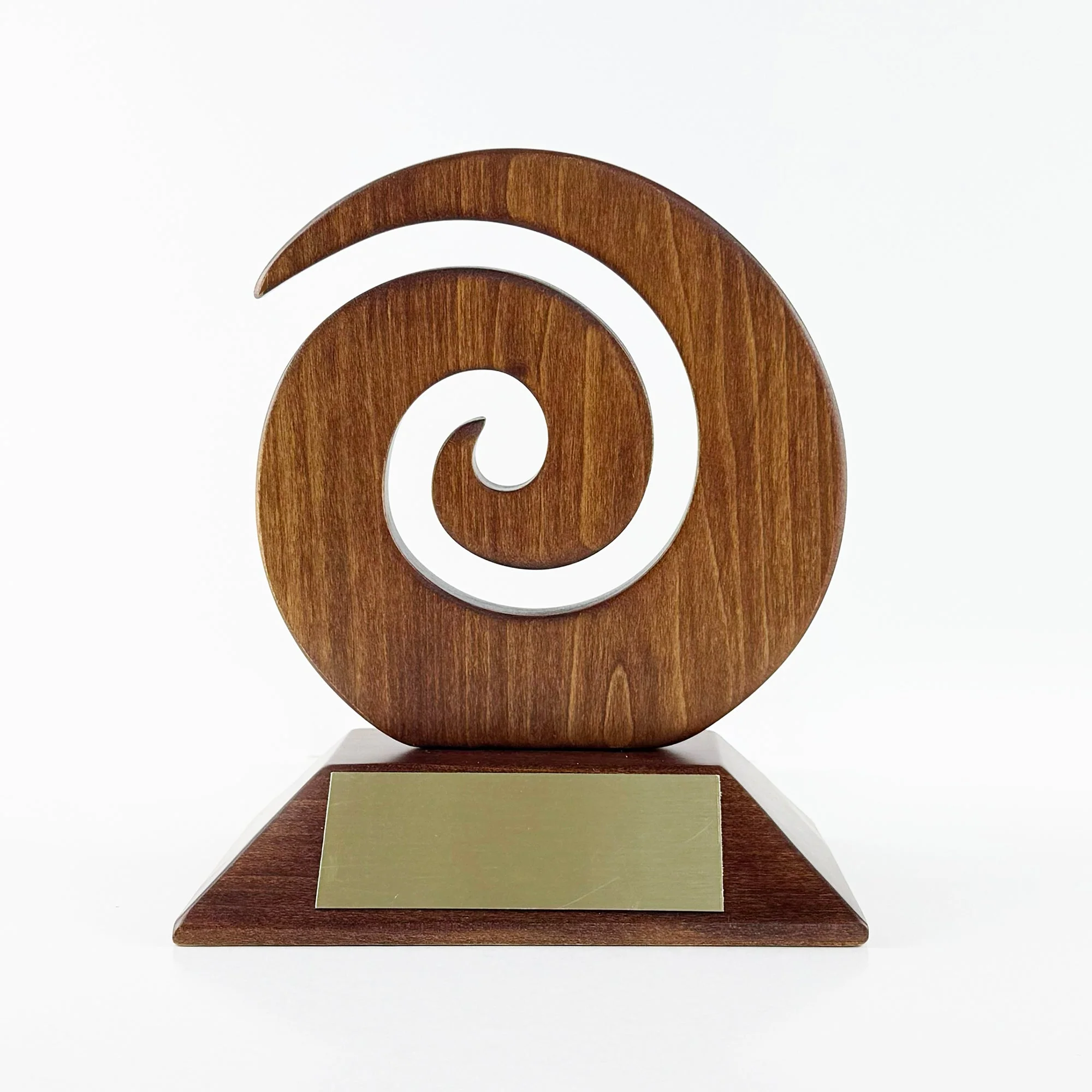 Large Single Koru Wooden Trophy - Image 7