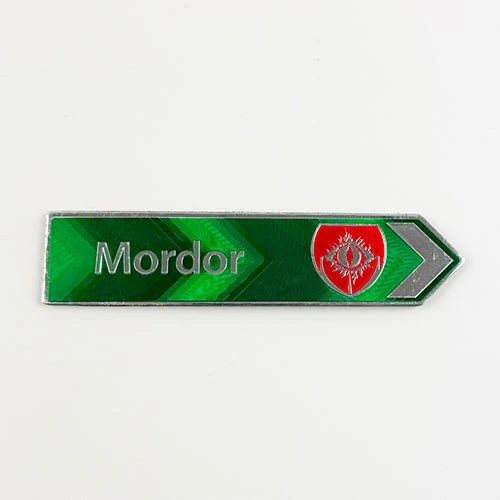 LOTR Mordor Souvenir NZ Road Sign Fridge Magnet