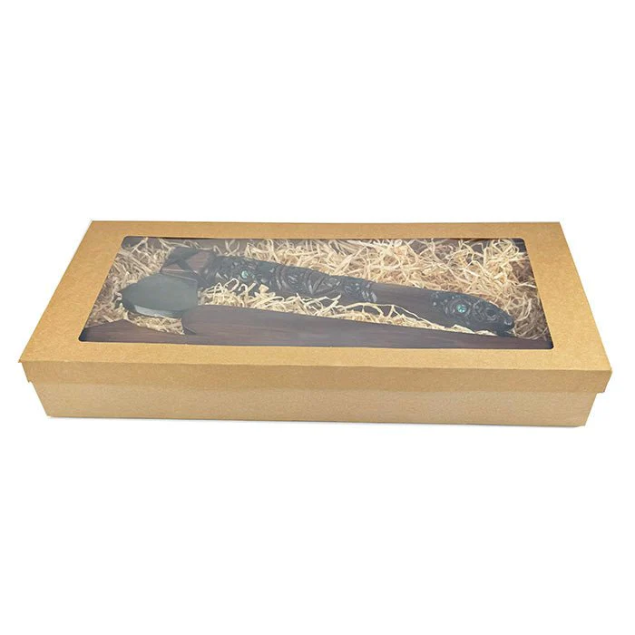 Māori Axe Toki Kaka Poto with Greenstone Head - Image 7