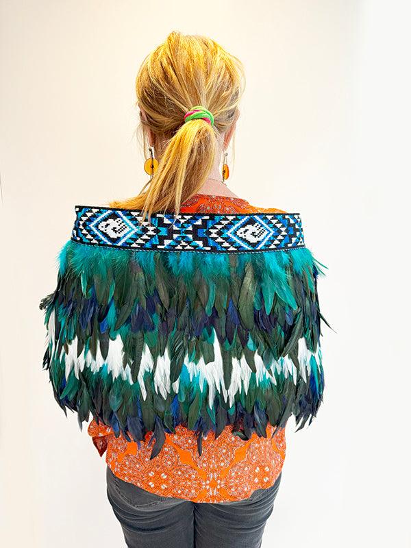 Māori Korowai Cape in Ngati Kahungunu Colours