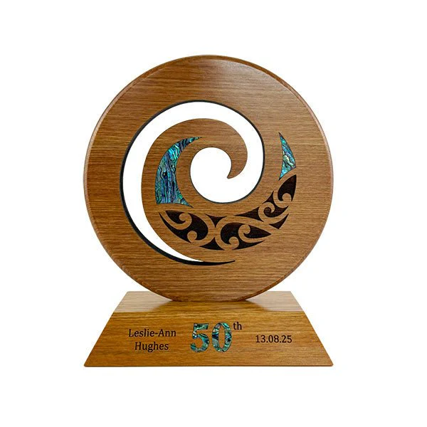 Maori Koru Trophy on Large Engravable Stand - Image 6