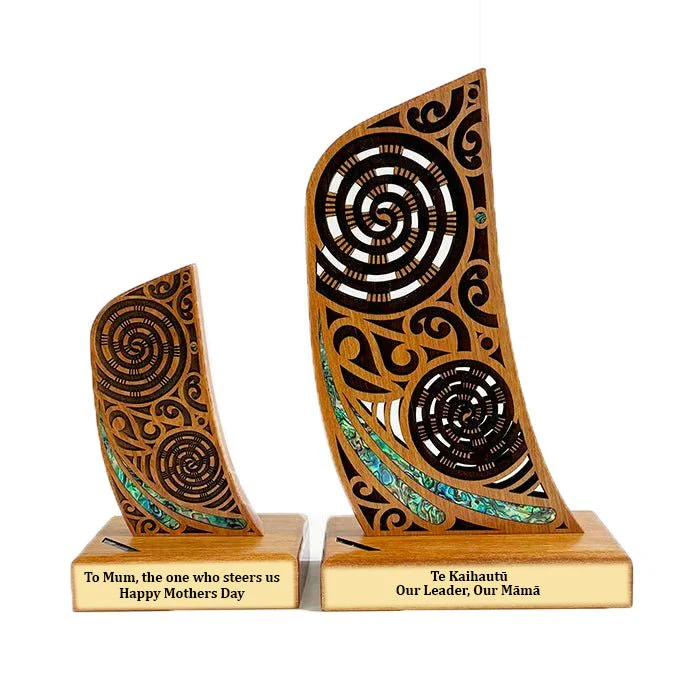 Mothers Day or Mums Birthday Waka Stern Post Taurapa Trophy