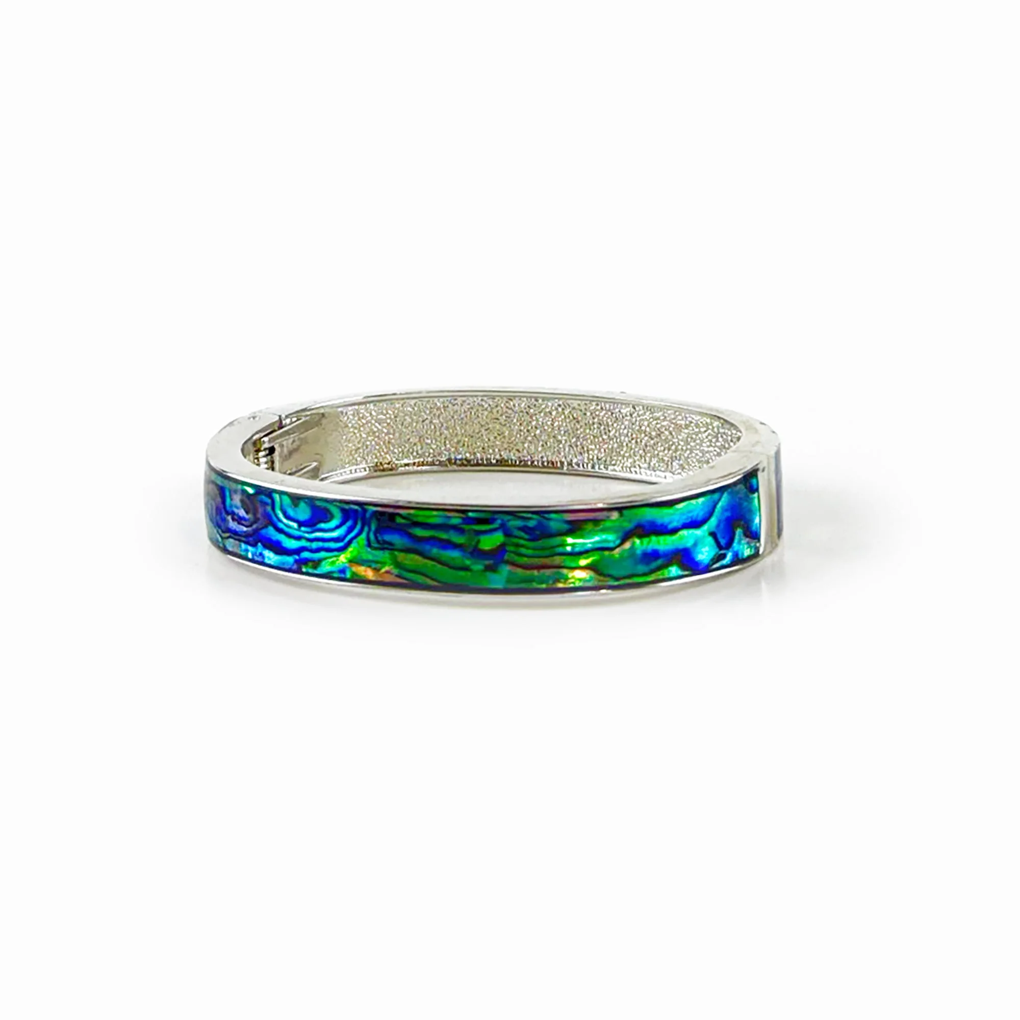 New Zealand Paua Magnetic Hinged Bangle