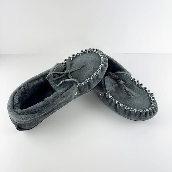 New Zealand Sheepskin Moccasins with Driving Sole - Image 7