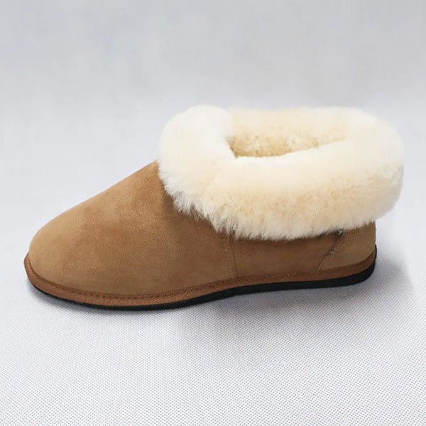 New Zealand Sheepskin Slippers with Roll Collar - Perfect to Keep Both Feet and Ankles Warm - Image 3