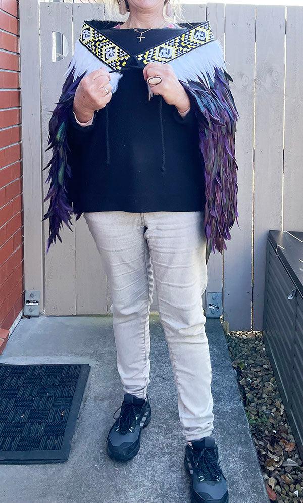Māori Ngāti Porou Māori Feather Korowai Cape - Image 2