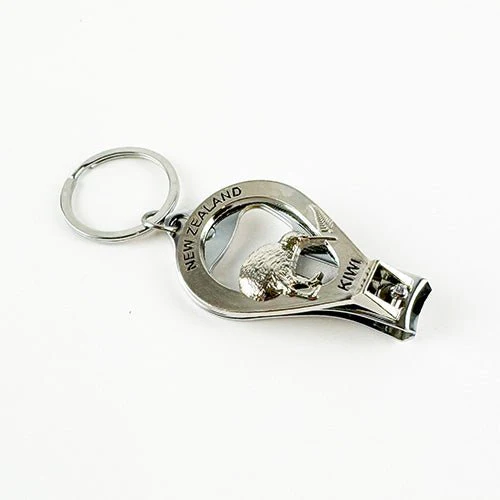 NZ Keychain Bottle Opener Nail Clipper and File