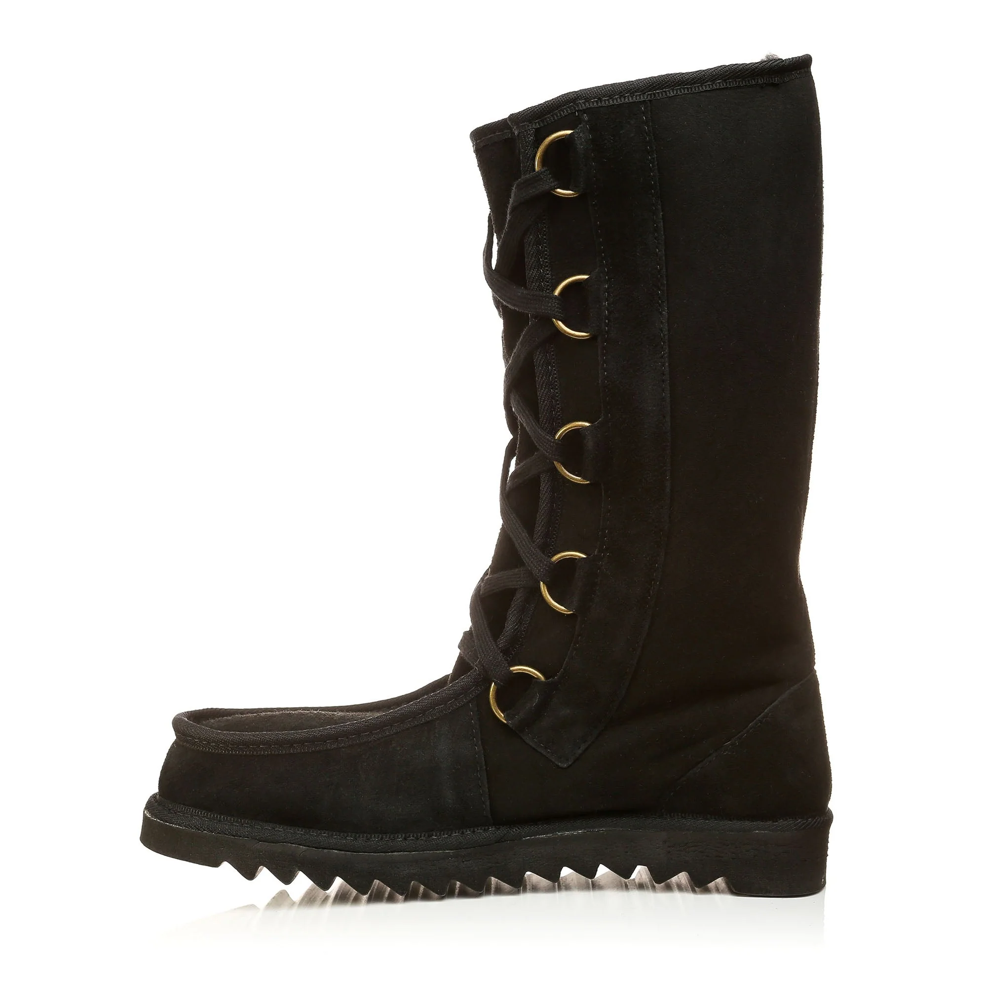 NZ Sheepskin High-calf Lace-up Boots - Image 3