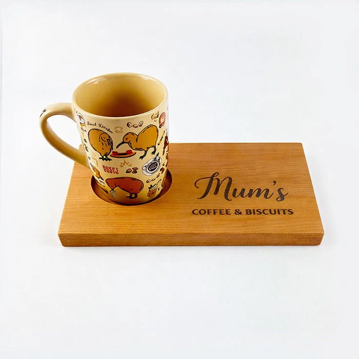 Personalised Mums Coffee and Biscuits Board