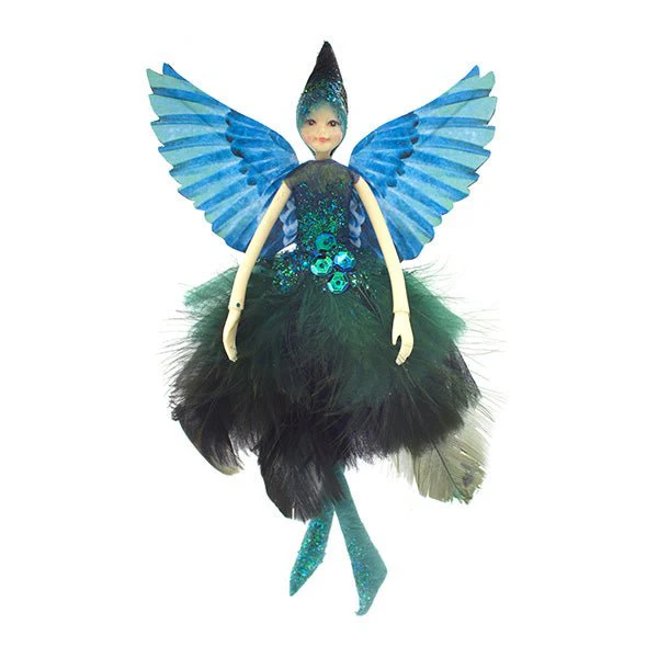Pretty 2015 NZ Tui Bird Fairy Doll