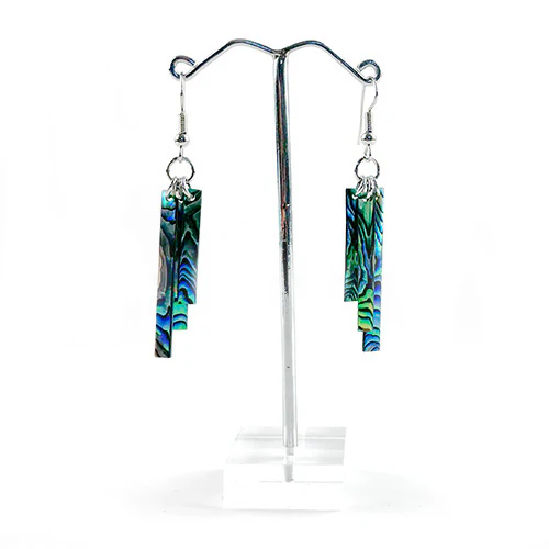 Pretty NZ Paua Shell Windchime Earrings