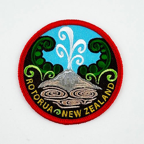 Rotorua Geyser NZ Iron-on Patch