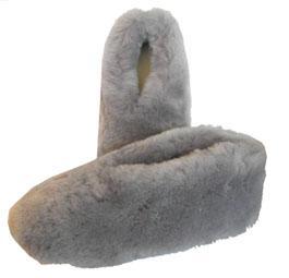 Sheepskin Wool Out Slippers with Suede Soles - the Warmest Possible - Image 4