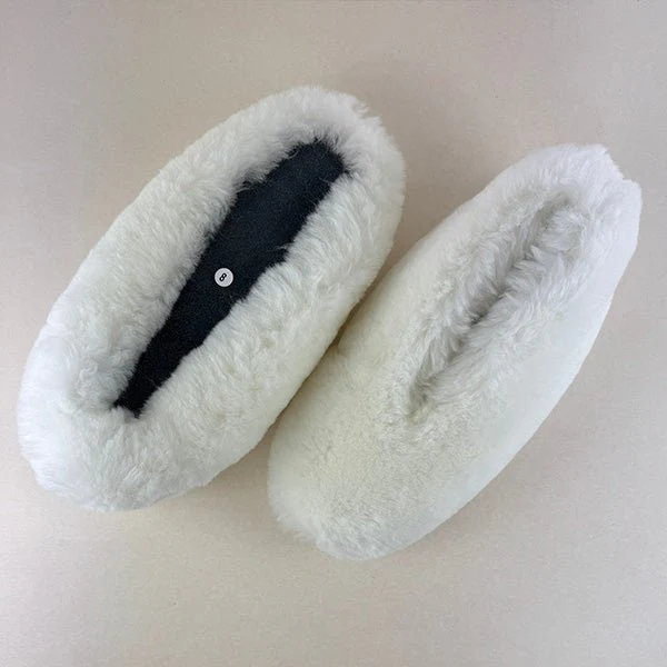 Sheepskin Wool Out Slippers with Suede Soles - the Warmest Possible - Image 8