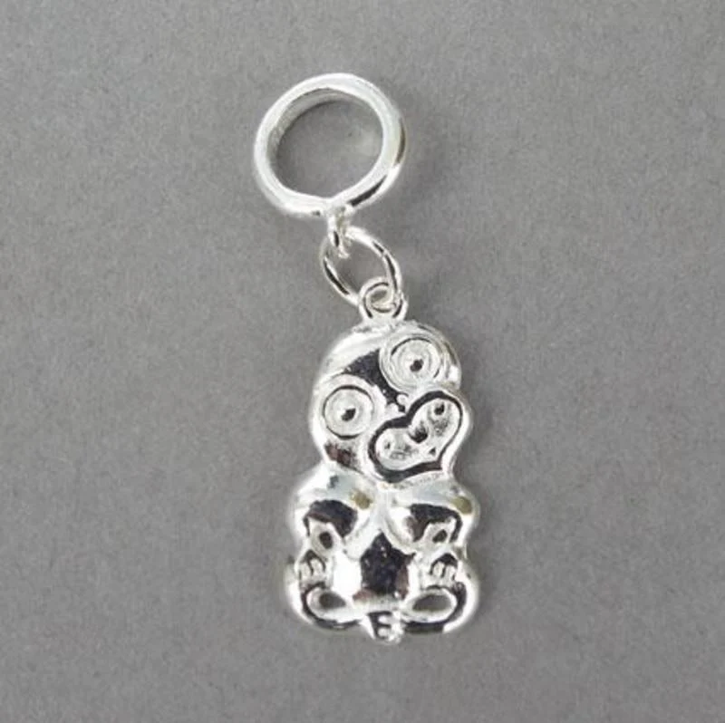 Sterling Silver Maori Tiki Charm