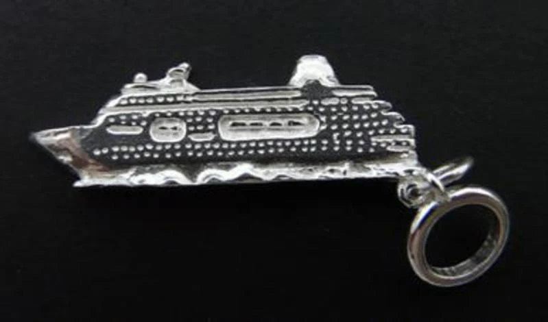 Sterling Silver NZ Cruise Ship Charm